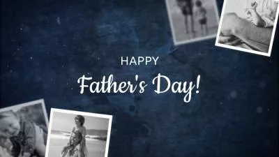  Blue Fathers Day Collage Slideshow